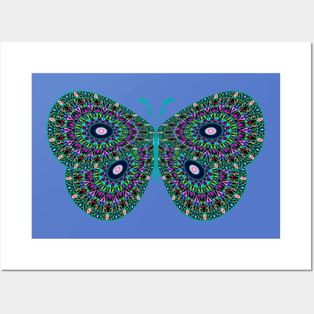 Butterfly Mandala Wall Art by mkbl